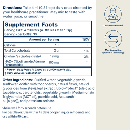 Liposomal NAD+, 4 oz