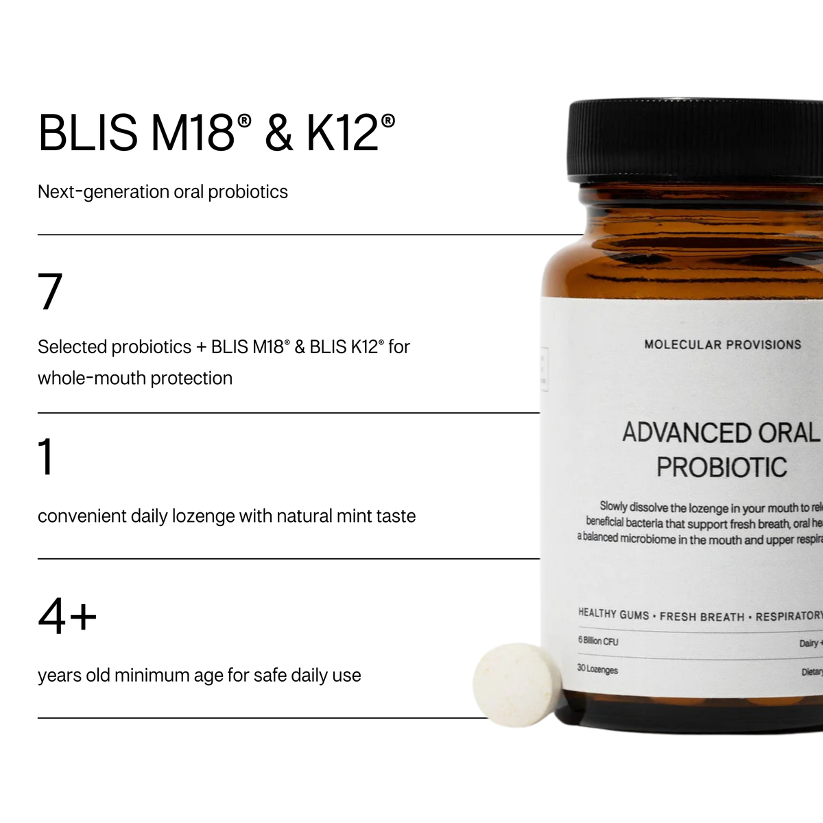 Advanced Oral Health Probiotic Mint