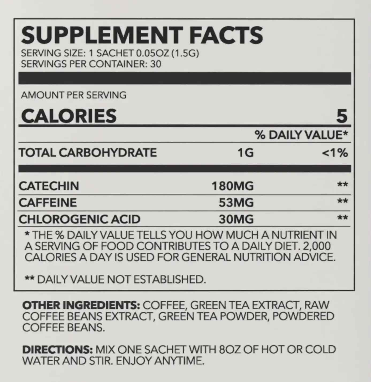 Zen Energy Green Tea & Coffee