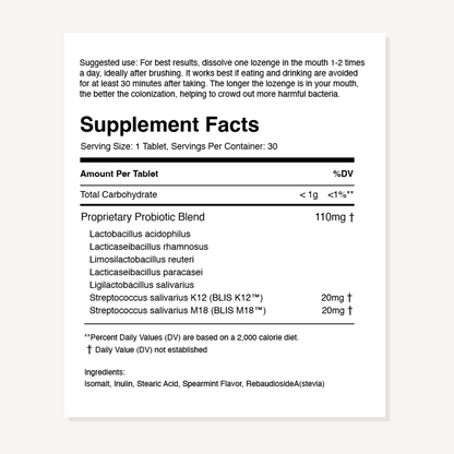 Advanced Oral Health Probiotic Mint