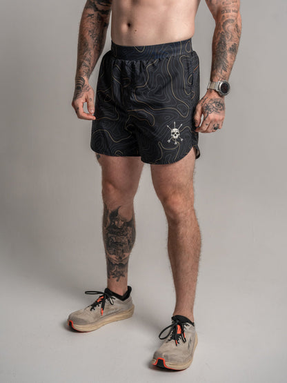 MEN'S | HYBRID SHORT : MIDNIGHT TOPO